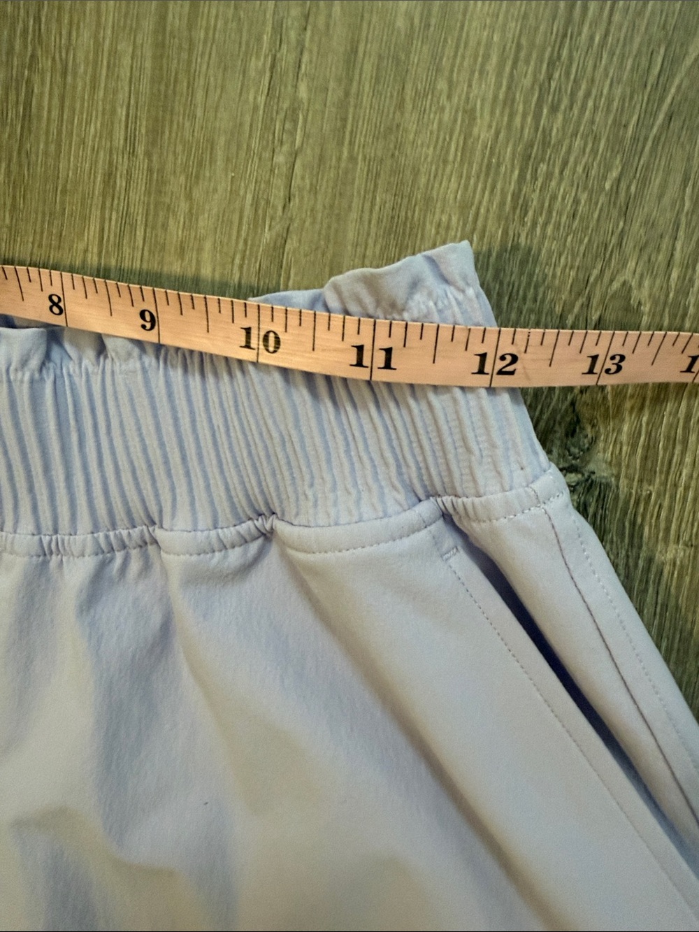 Lululemon XS Stretch Woven Ruffle Waist Lavender Frost Casual A-Line Midi Skirt - Picture 4 of 7
